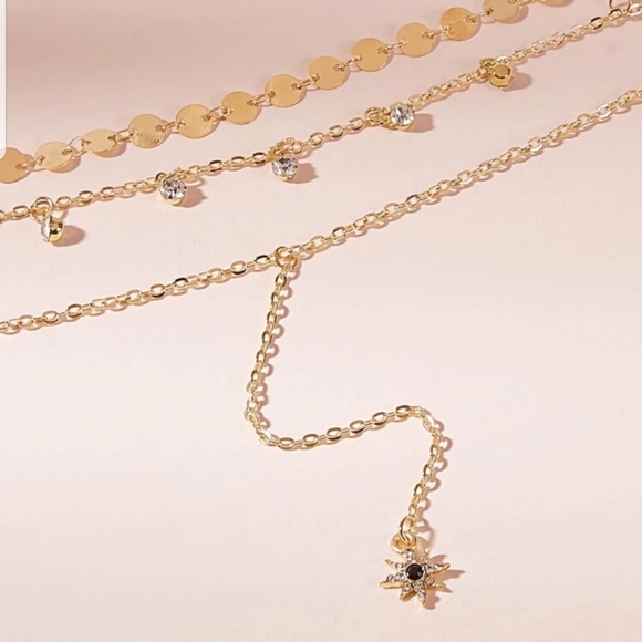 *Ima* Layered Rhinestone necklace - Picture 2 of 3